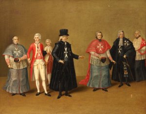 Officers of the Knights of Malta by Antoine de Favray